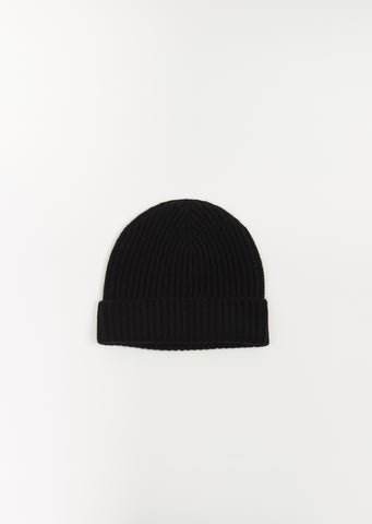 Alex Cashmere Beanie — Black