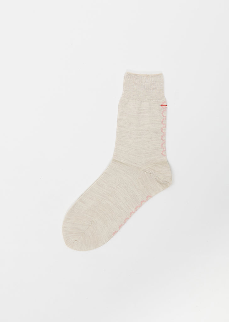 Tambourine Socks — Light Beige