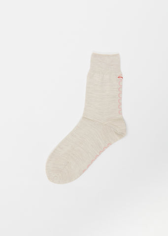 Tambourine Socks — Light Beige