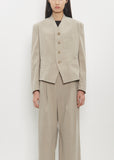 Washi Paper Ensemble U Jacket — Greige