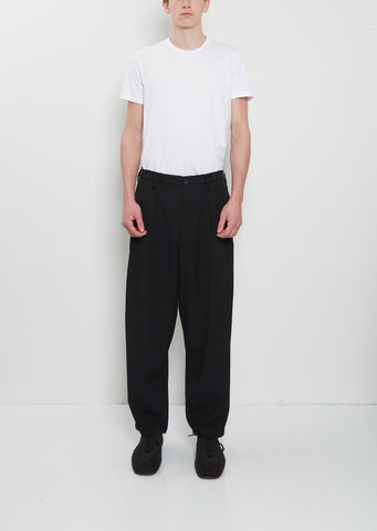 Suspender Buttons Wool Pants