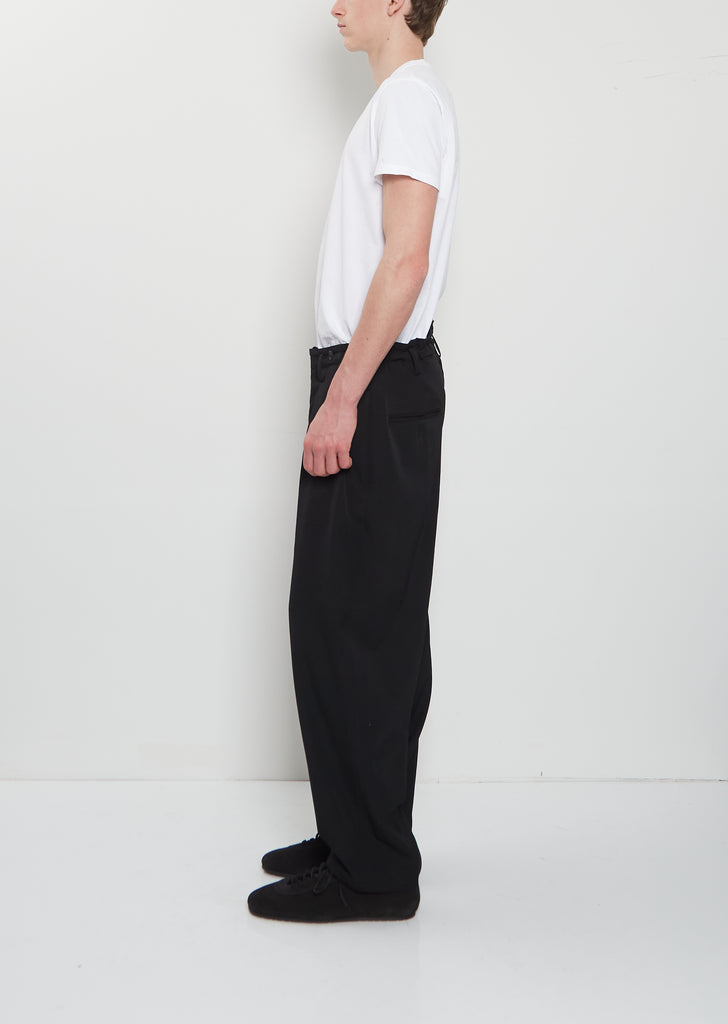Suspender Buttons Wool Pants