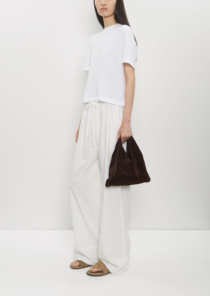 Small Suede Bindle — Brown Melange