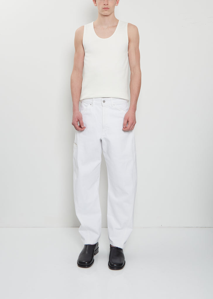 Twisted Cotton Workwear Pants