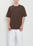 Boxy Cotton Linen T-Shirt — Ristretto
