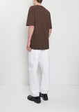 Boxy Cotton Linen T-Shirt — Ristretto