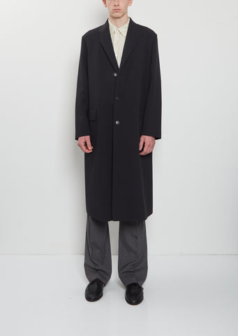 Structured Wool Hand-Sewn Coat