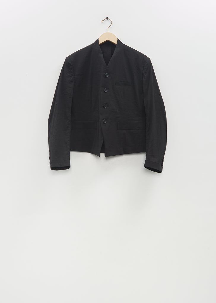 Washi Paper Ensemble U Jacket — Black