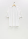 Cotton Linen Simple T-Shirt  — White