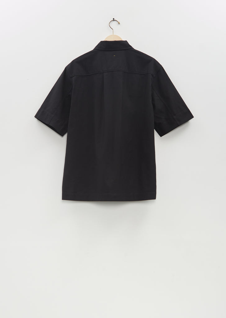 Cotton Half Zip Pull On Shirt