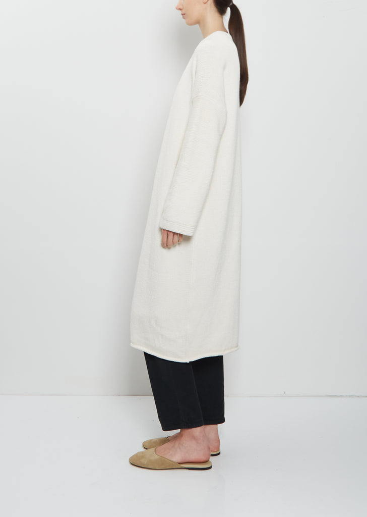 Pima Cotton Long Open Cardigan