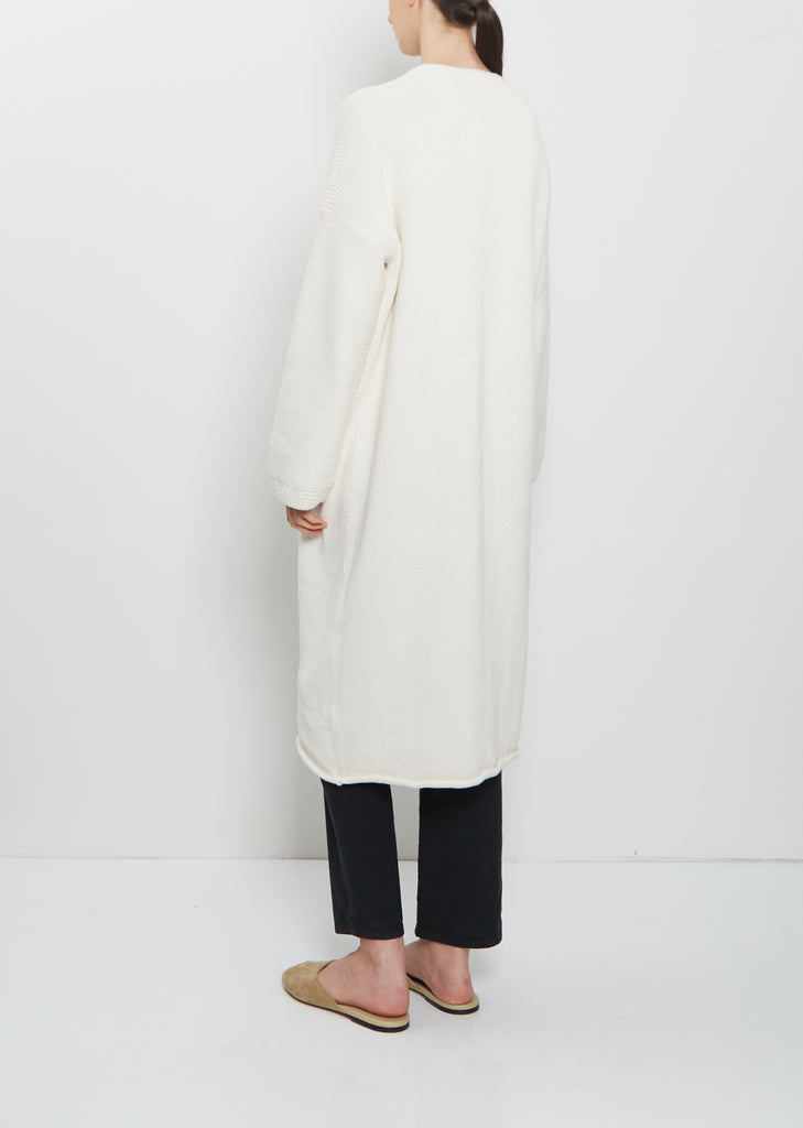 Pima Cotton Long Open Cardigan