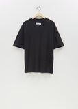 Cotton Linen Simple T-Shirt  — Black