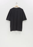 Cotton Linen Simple T-Shirt  — Black