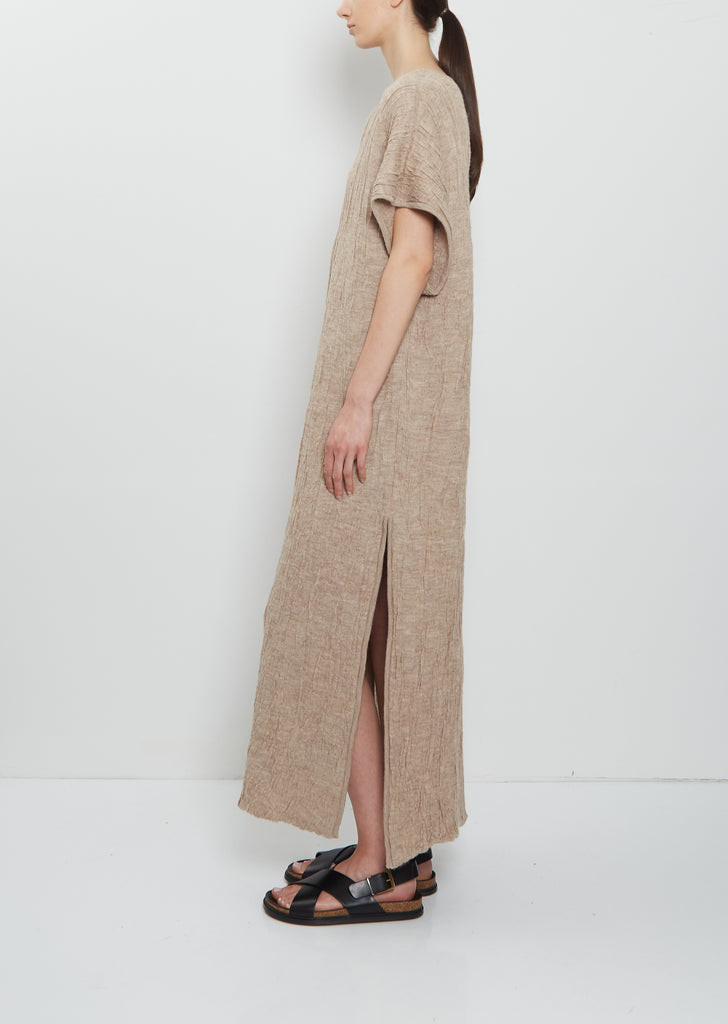 Alpaca Silk Gauze Caftan Dress