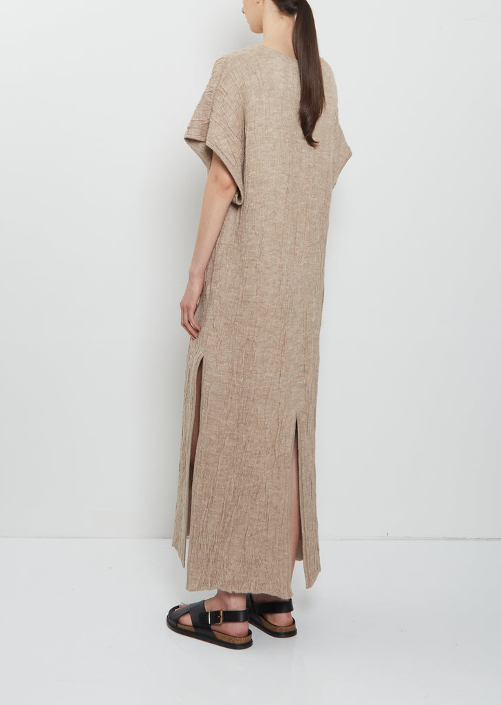 Alpaca Silk Gauze Caftan Dress