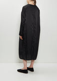 Silk Cotton T-Dress  — Black