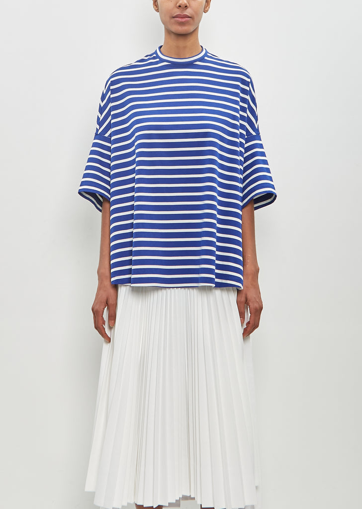 Striped Jersey Drop Shoulder Shirt