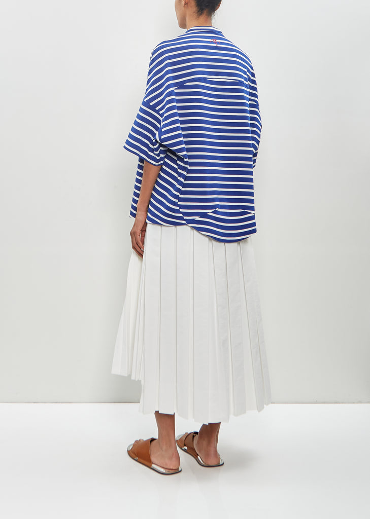 Striped Jersey Drop Shoulder Shirt