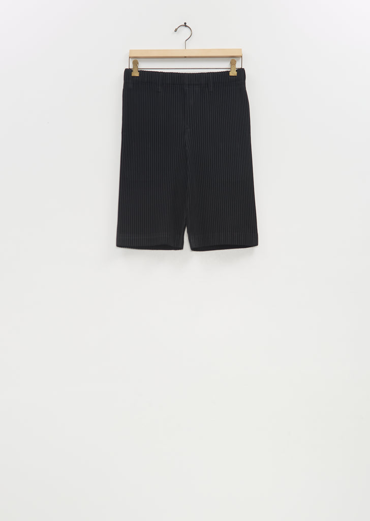 Tailored Pleats 2 Shorts — Black