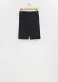Tailored Pleats 2 Shorts — Black