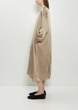 Silk Cotton T-Dress  — Marron Glace