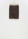 Tailored Pleats 2 Shorts — Mud Brown