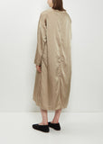Silk Cotton T-Dress  — Marron Glace