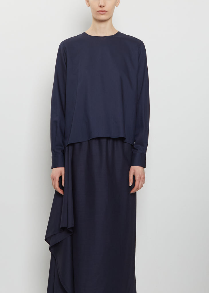 Virgin Wool Straight Top