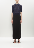 Cotton Jersey Skirt — Black