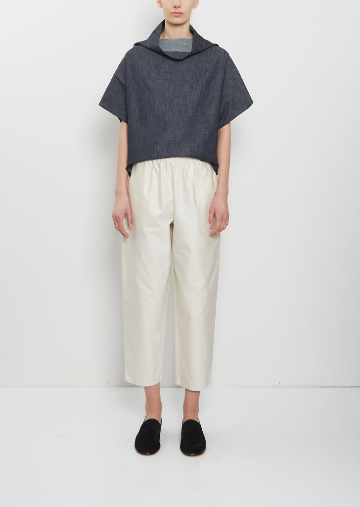 Carrot Cotton Pants — Ivory