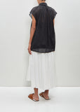 Cotton Organza Sleeveless Top