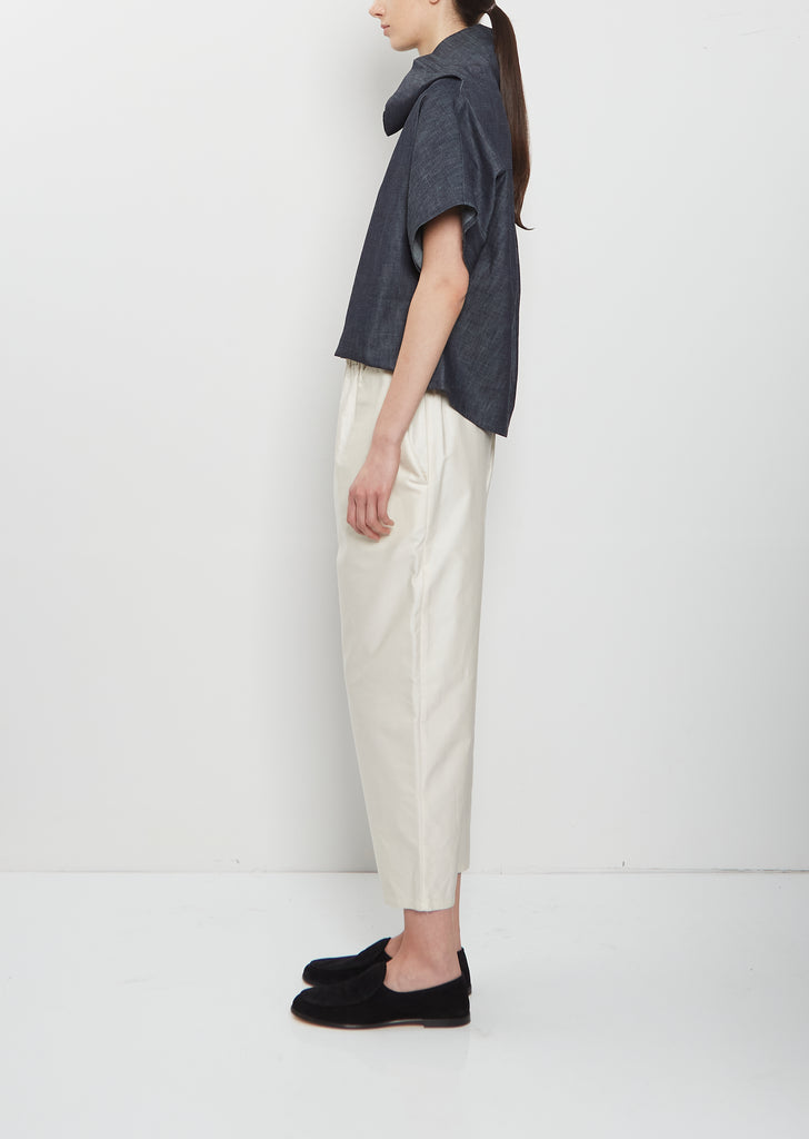 Carrot Cotton Pants — Ivory