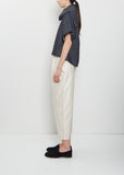 Carrot Cotton Pants — Ivory
