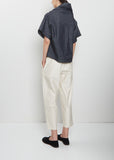 Carrot Cotton Pants — Ivory
