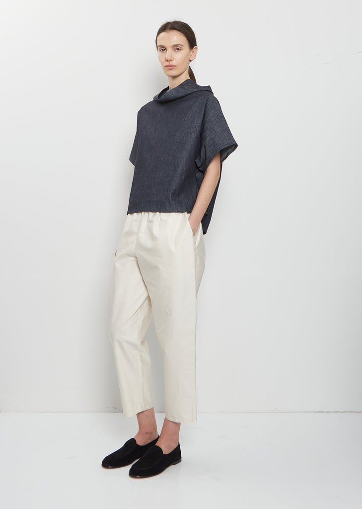 Carrot Cotton Pants — Ivory