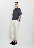 Carrot Cotton Pants — Ivory
