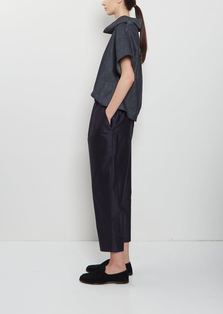 Carrot Cotton Pants — Midnight