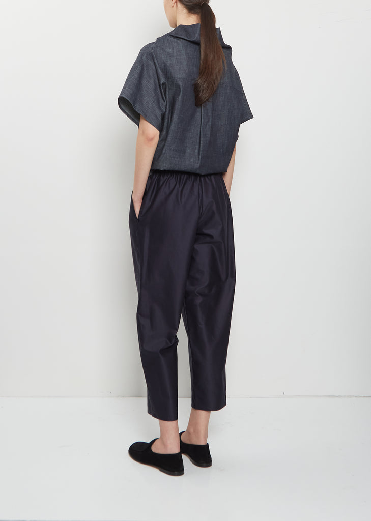 Carrot Cotton Pants — Midnight