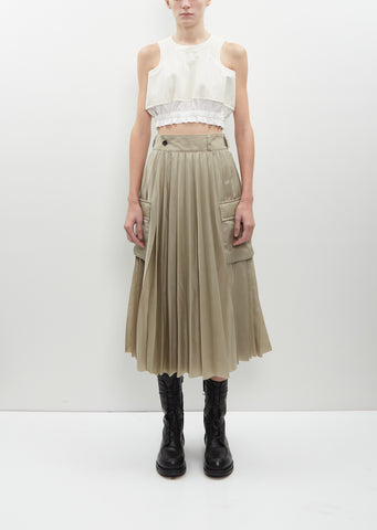 Nylon Twill Skirt