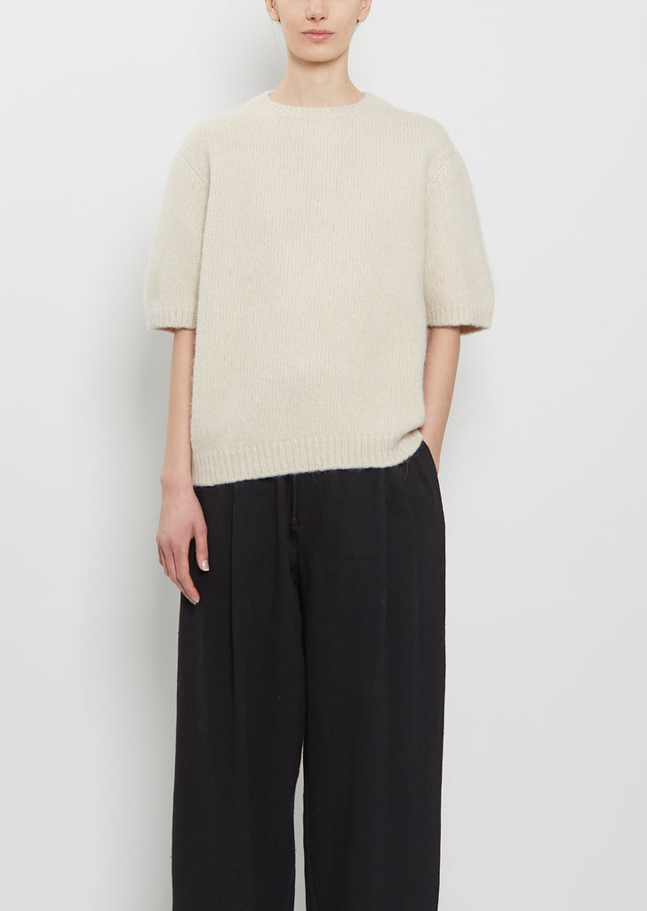 Loft Alpaca Cotton Crewneck Top — Vintage