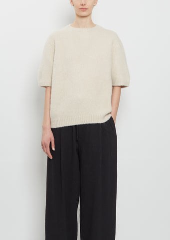 Loft Alpaca Cotton Crewneck Top — Vintage