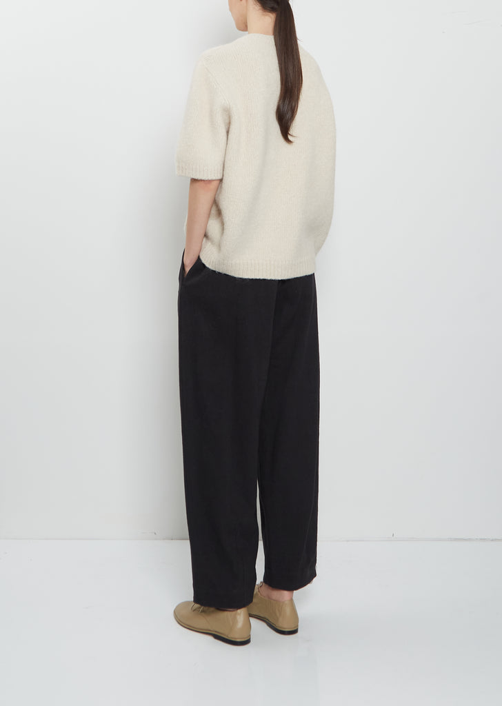 Loft Alpaca Cotton Crewneck Top — Vintage