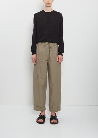 Delano Cotton Pant — Leaf Green