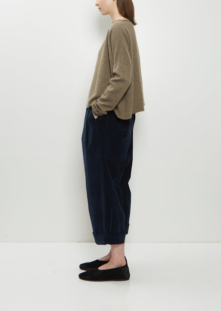 Cashmere Boatneck Sweater — Marron Glace