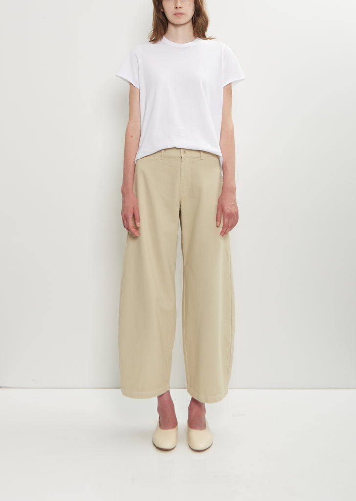 Bum Cotton Twill Pant — Cemento