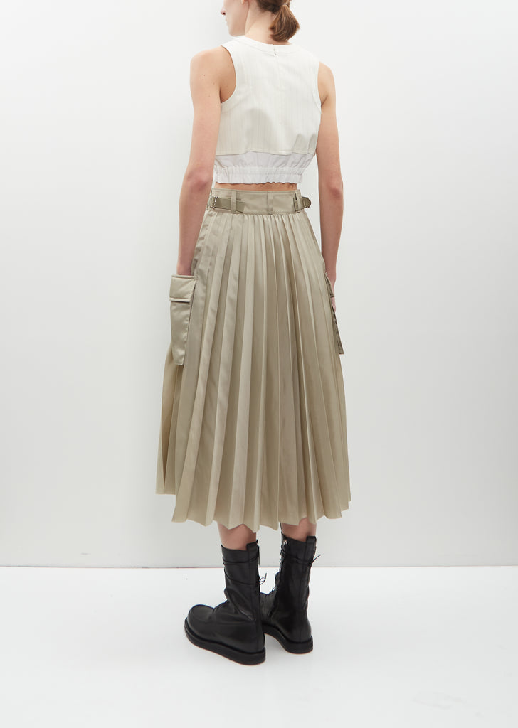 Nylon Twill Skirt