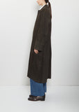 Long Suede Car Coat