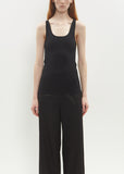 Compact Knit Tank — Black
