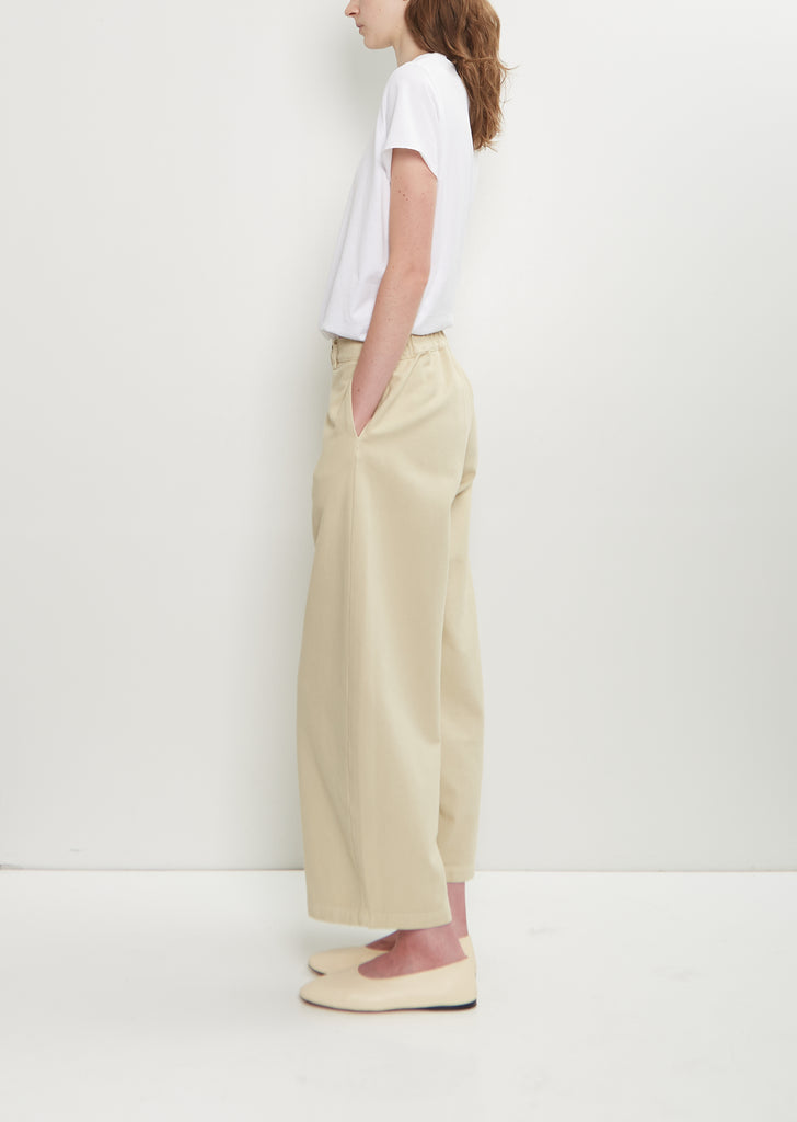 Bum Cotton Twill Pant — Cemento